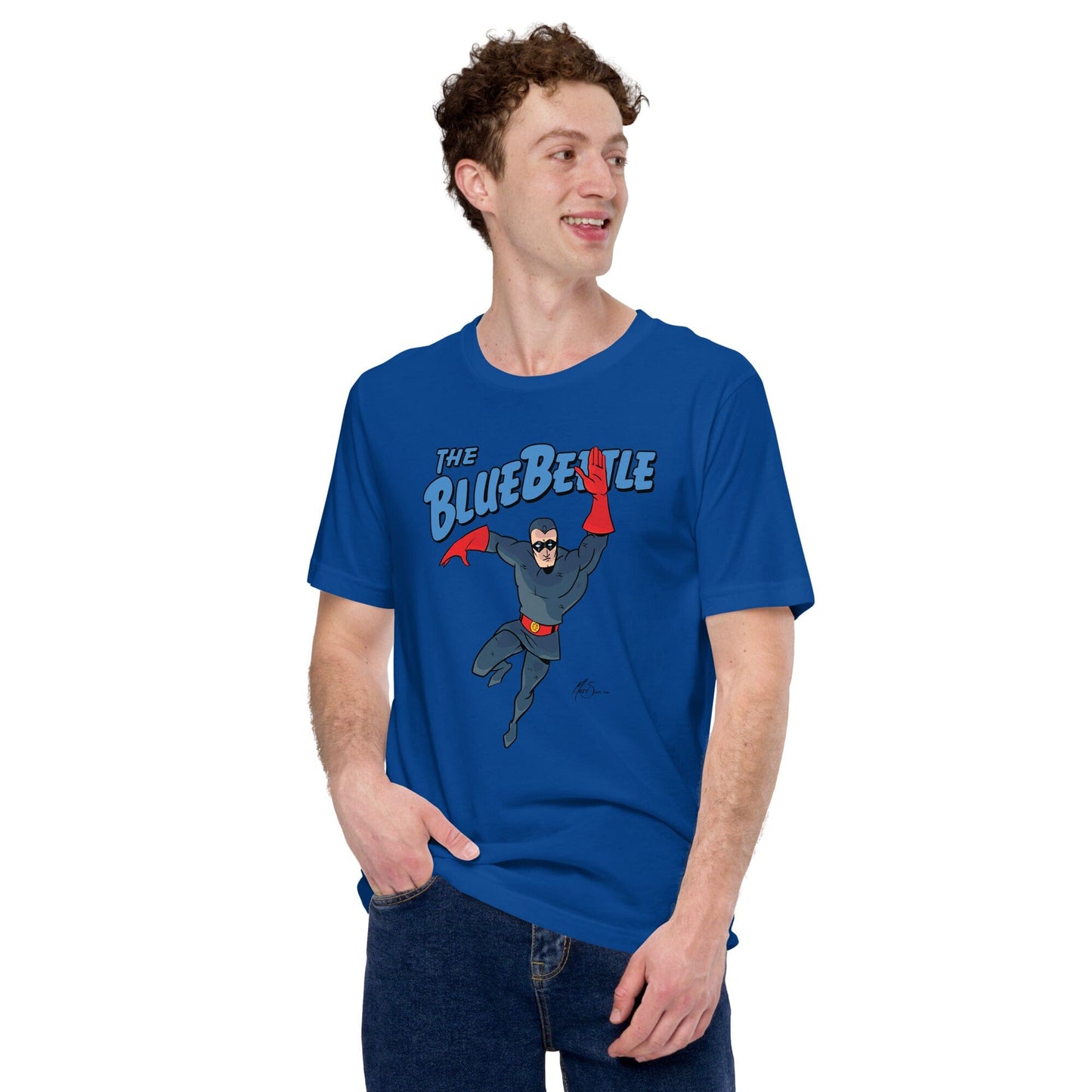 Dan Garrett: The Original Blue Beetle - Champion Since 1939 Unisex t-shirt Mervson 