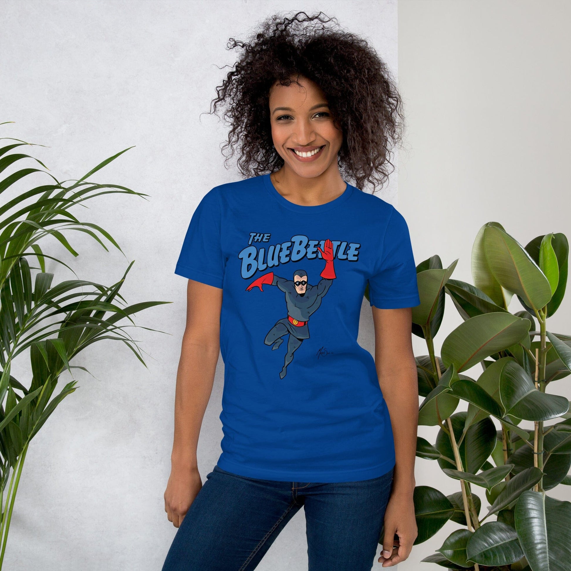 Dan Garrett: The Original Blue Beetle - Champion Since 1939 Unisex t-shirt Mervson True Royal S