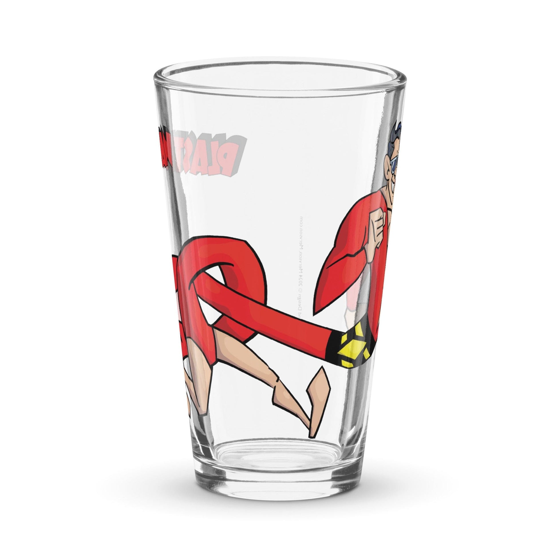 Plastic Man Limited Edition 16 oz Shaker Pint Glass: Stretch Your Comic Love! Pint Glass Mervson 