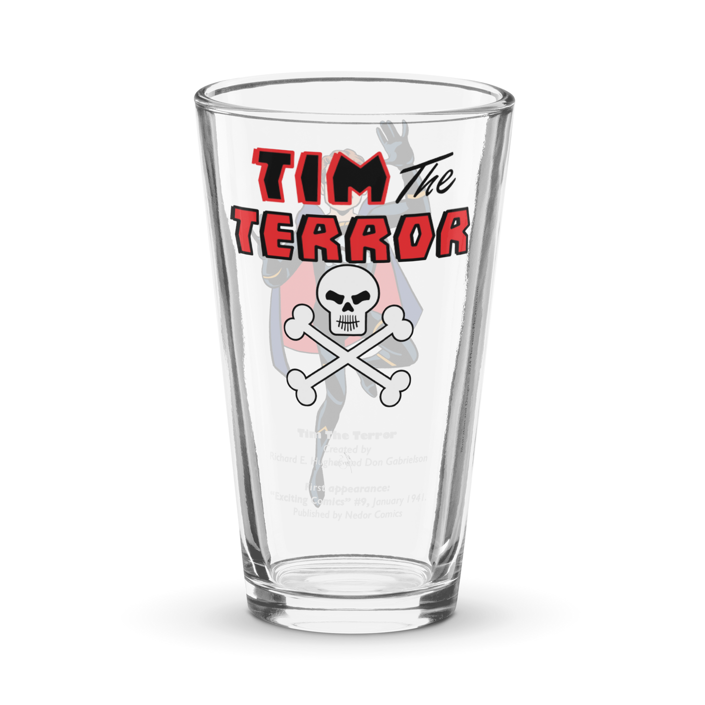 Tim the Terror: Pint-Sized Powerhouse Pint Glass