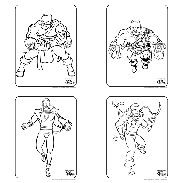 Retro Heroes: A Nostalgic Coloring Book