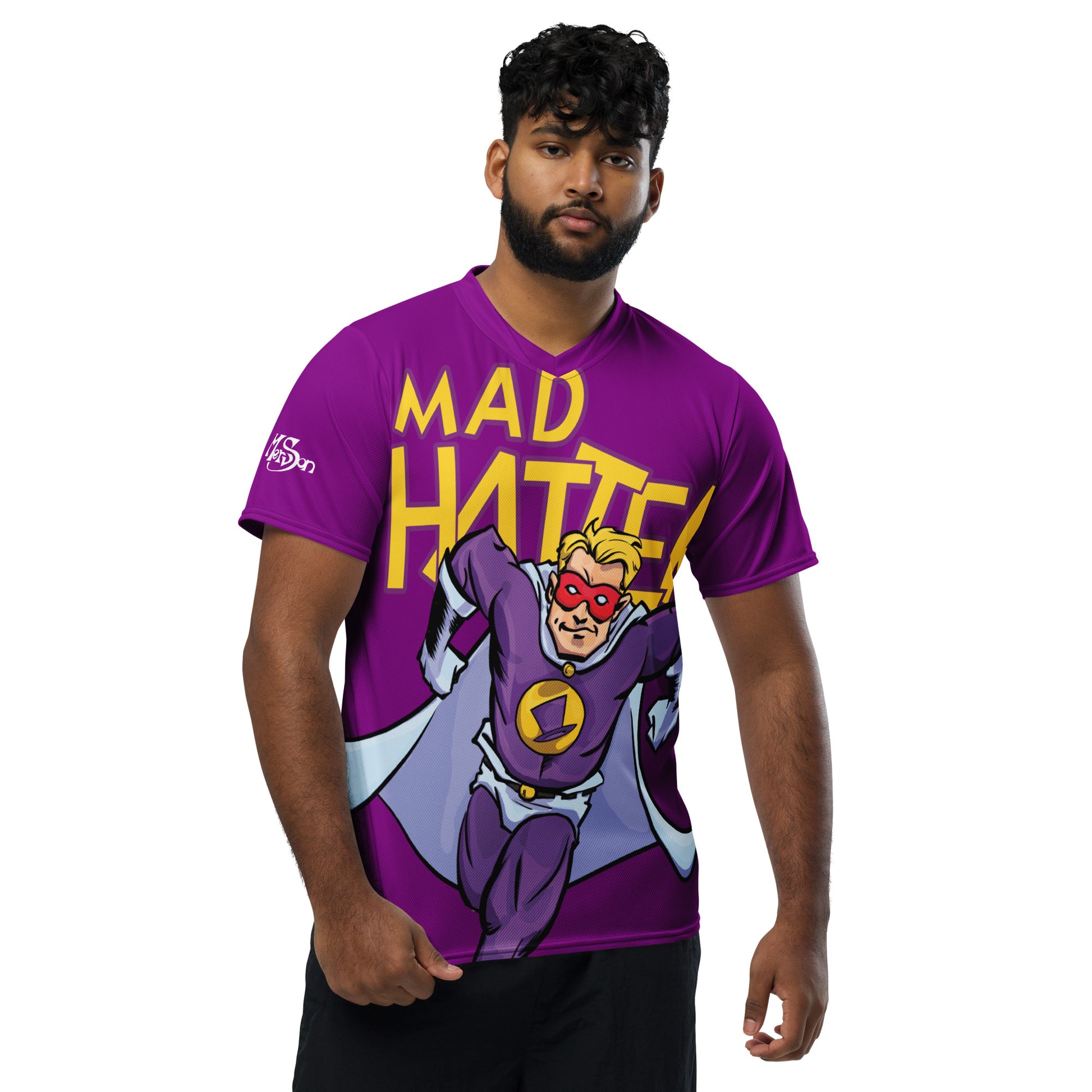 OW Mad Hatter Super Hero Recycled unisex sports jersey
