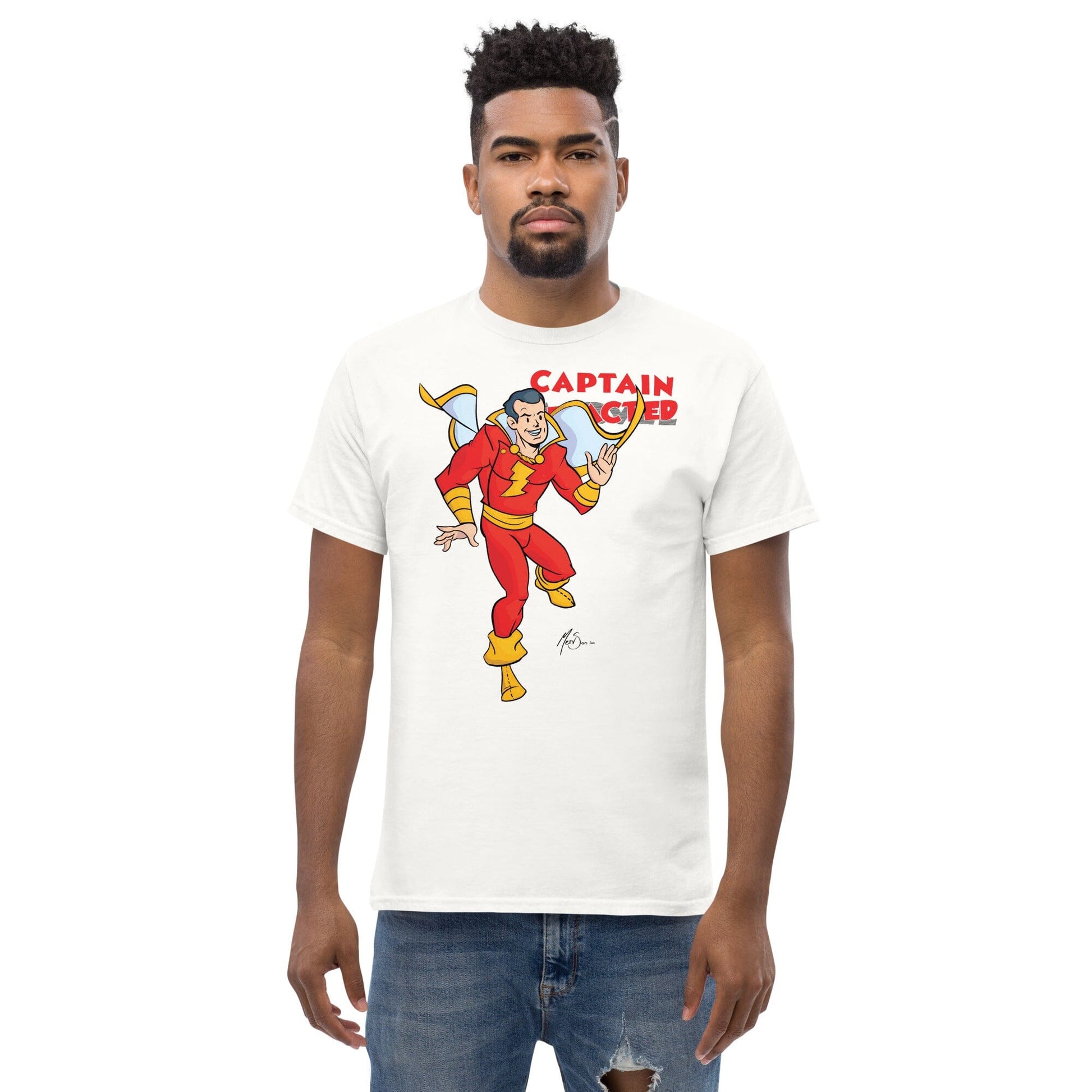 Captain M-redacted-L T-Shirt: Stand with the Defender! My Store