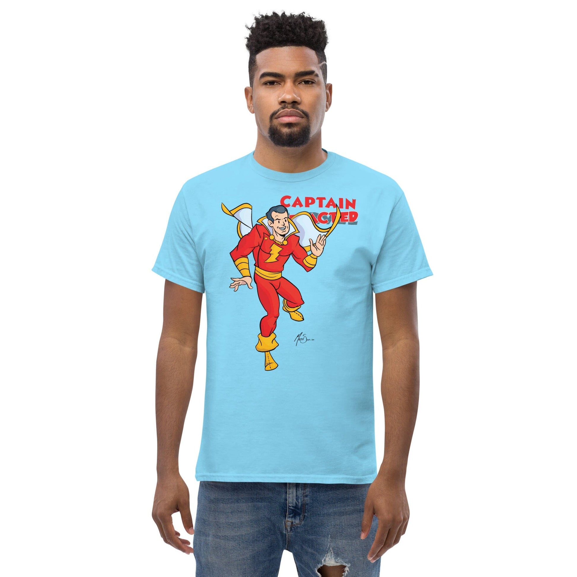 Captain M-redacted-L T-Shirt: Stand with the Defender! My Store