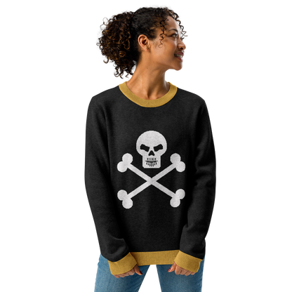 Black Terror Knitted crew neck sweater