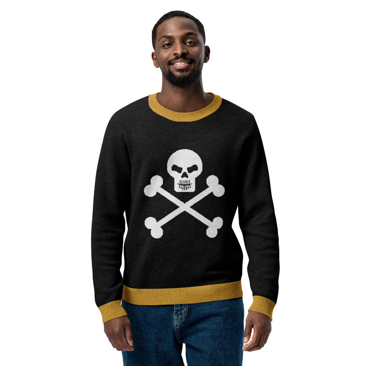 Black Terror Knitted crew neck sweater