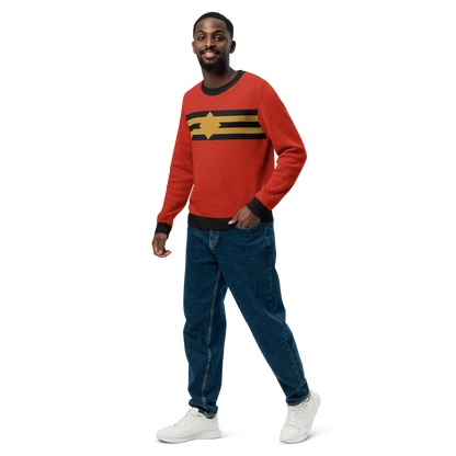 Plastic Man Knitted crew neck sweater