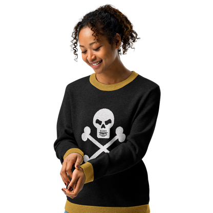 Black Terror Knitted crew neck sweater