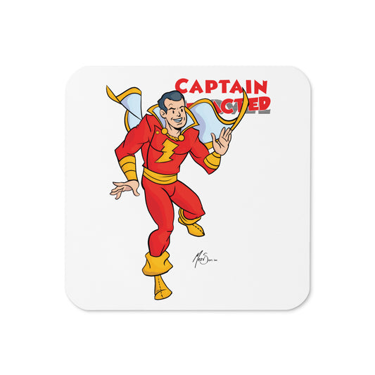 Captain M-Redacted-L Cork-back coaster