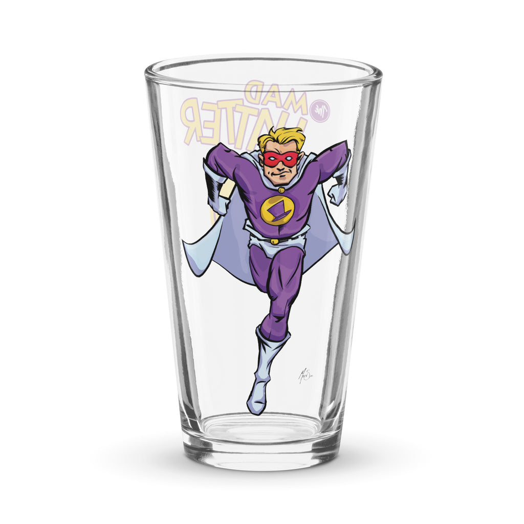 OW Mad Hatter Shaker pint glass