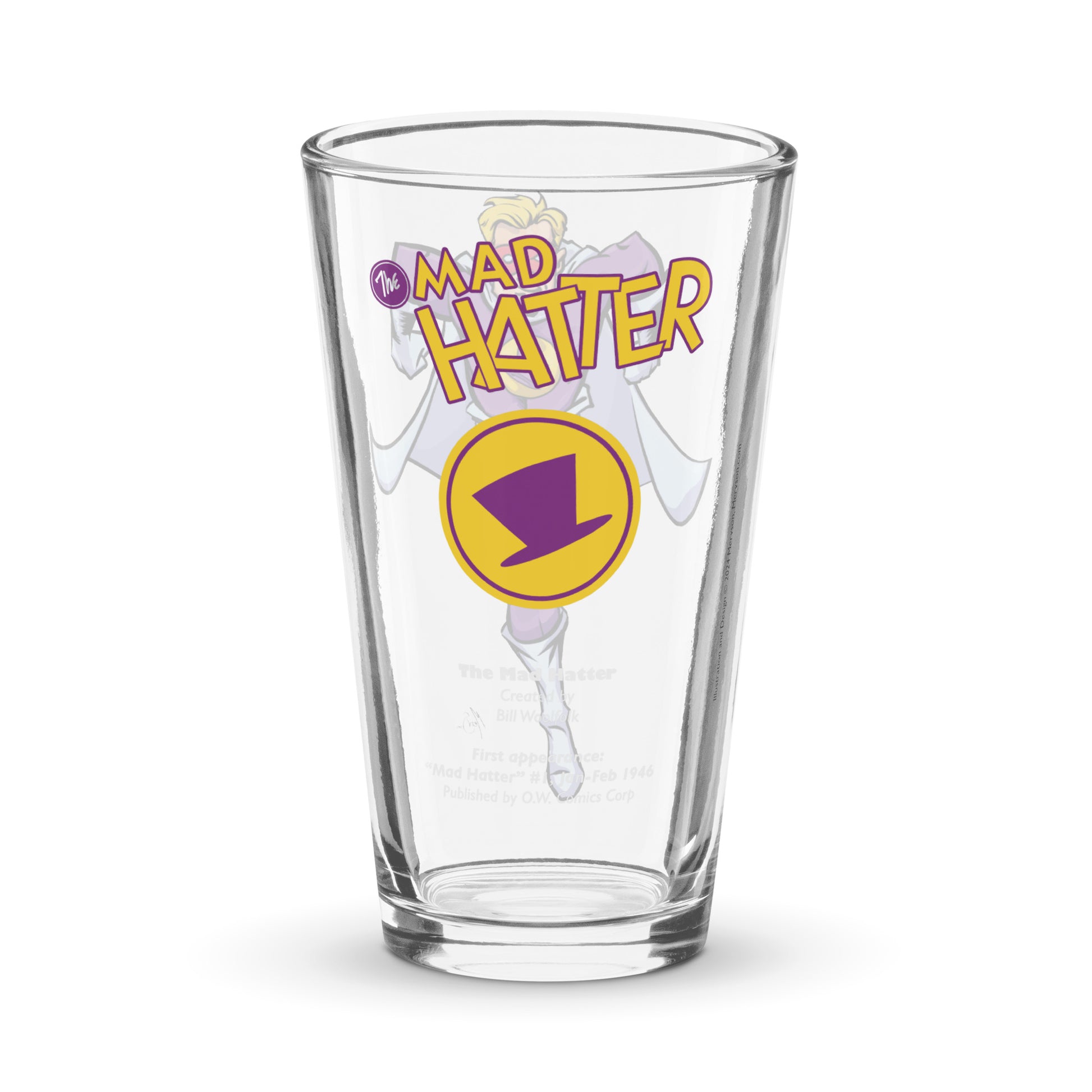 OW Mad Hatter Shaker pint glass