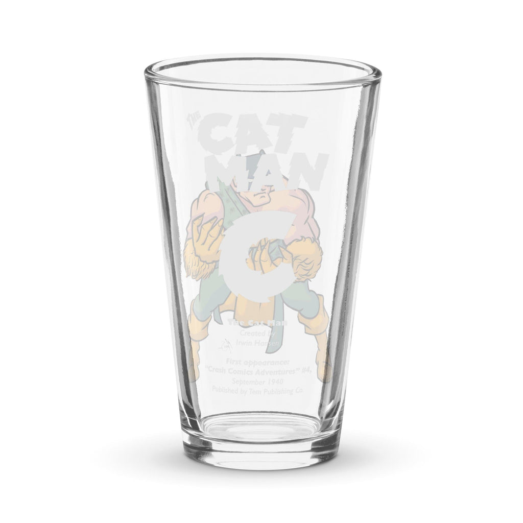 The Cat Man: Feline Fine for Any Drink in This 16 oz Shaker Glass! Pint Glass Mervson 