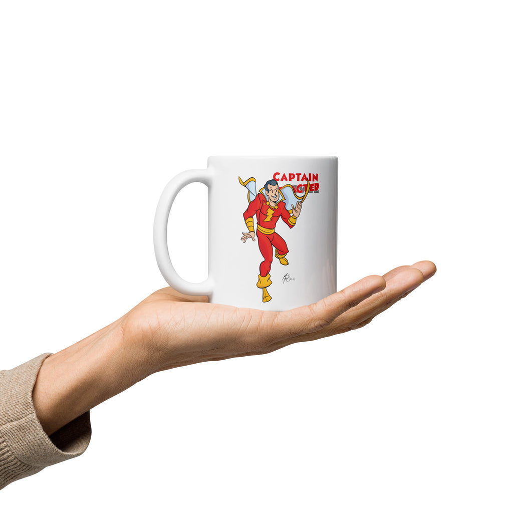 Captain Redacted White Glossy Mug