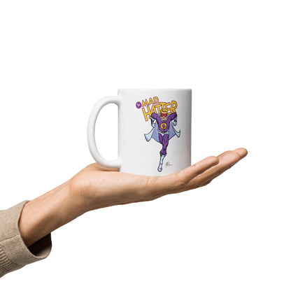 OW Mad Hatter White glossy mug