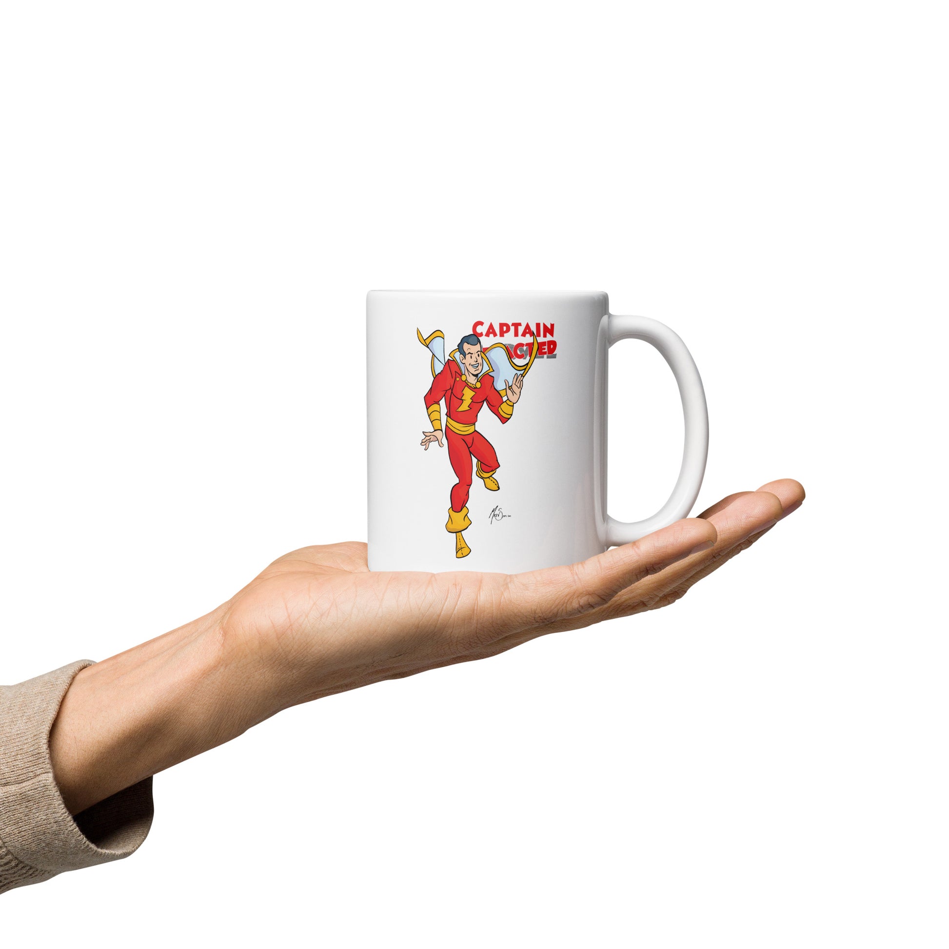 Captain Redacted White Glossy Mug