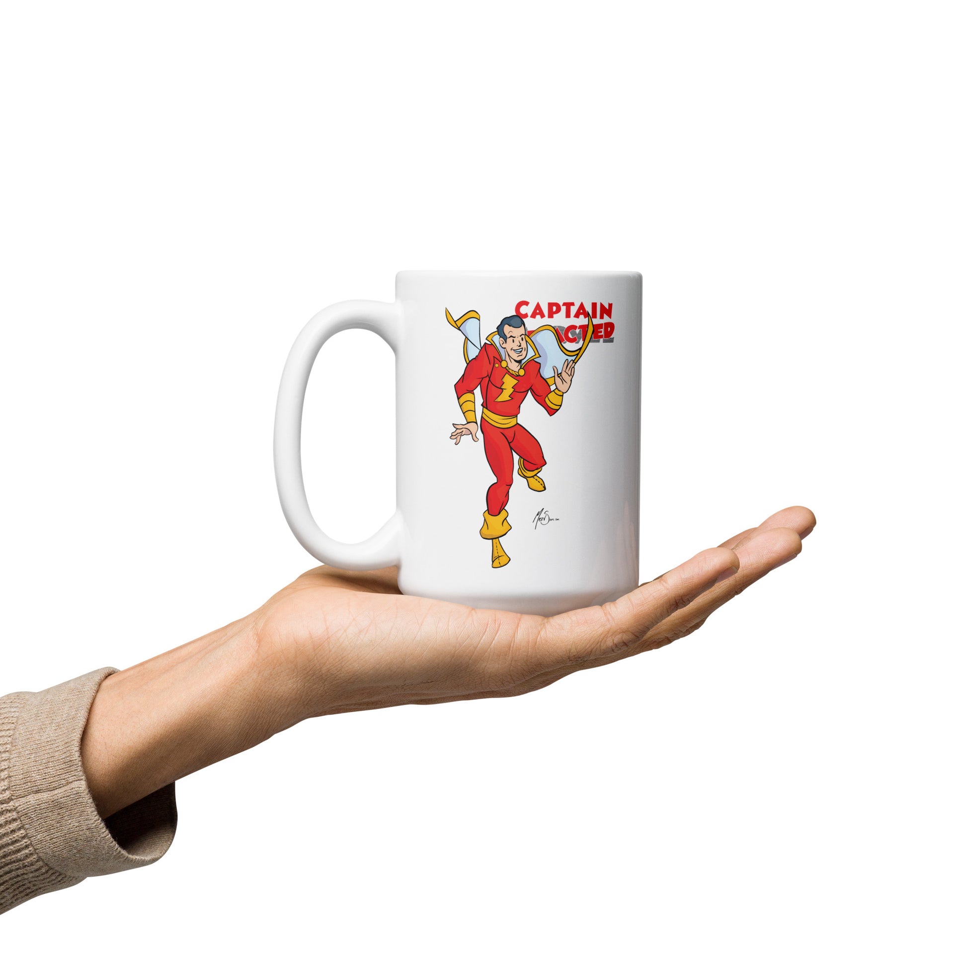 Captain Redacted White Glossy Mug