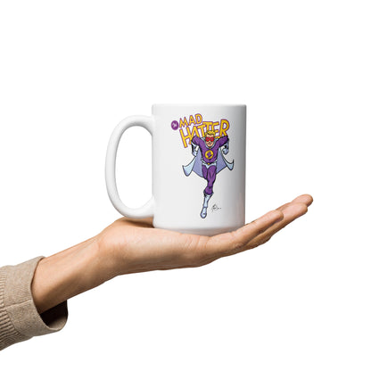 OW Mad Hatter White glossy mug