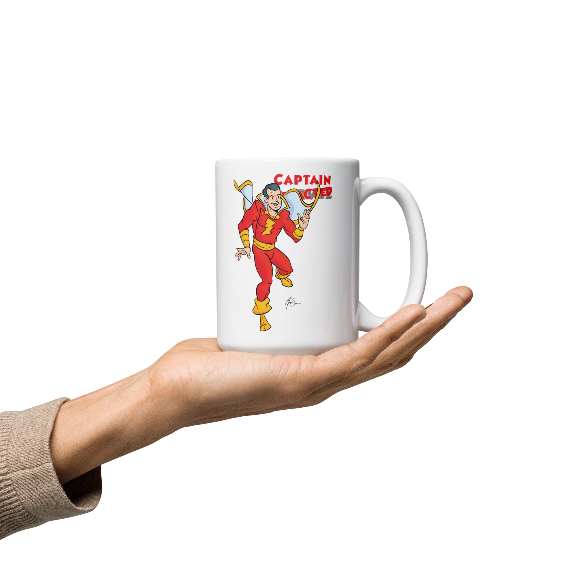 Captain Redacted White Glossy Mug