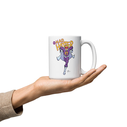 OW Mad Hatter White glossy mug