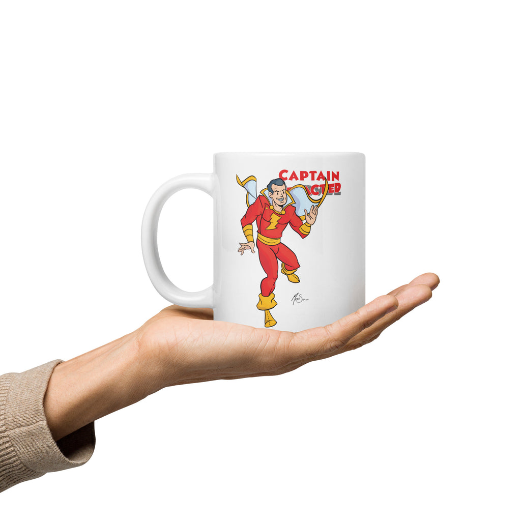 Captain Redacted White Glossy Mug
