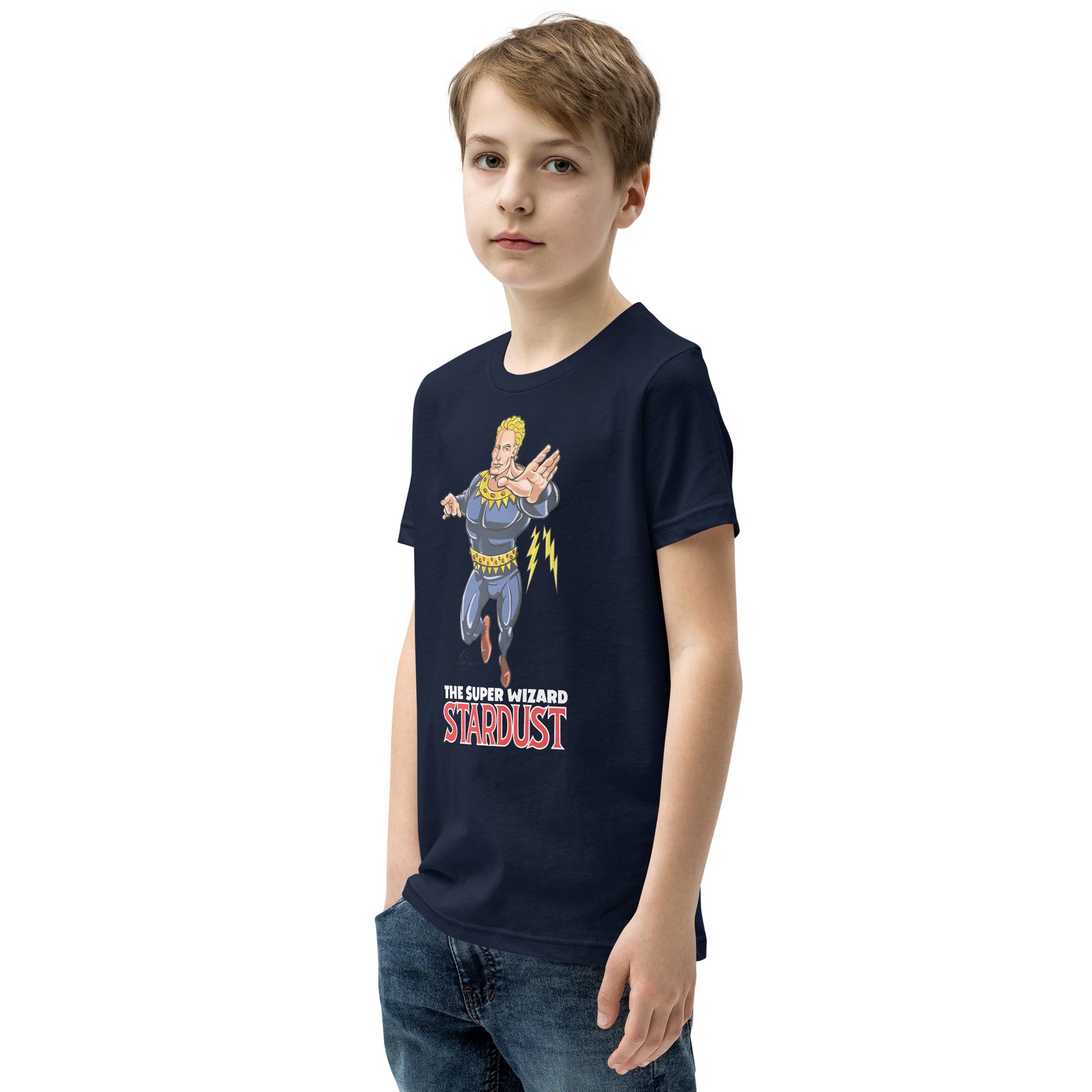 Youth Stardust Space Wizard Short Sleeve T-Shirt