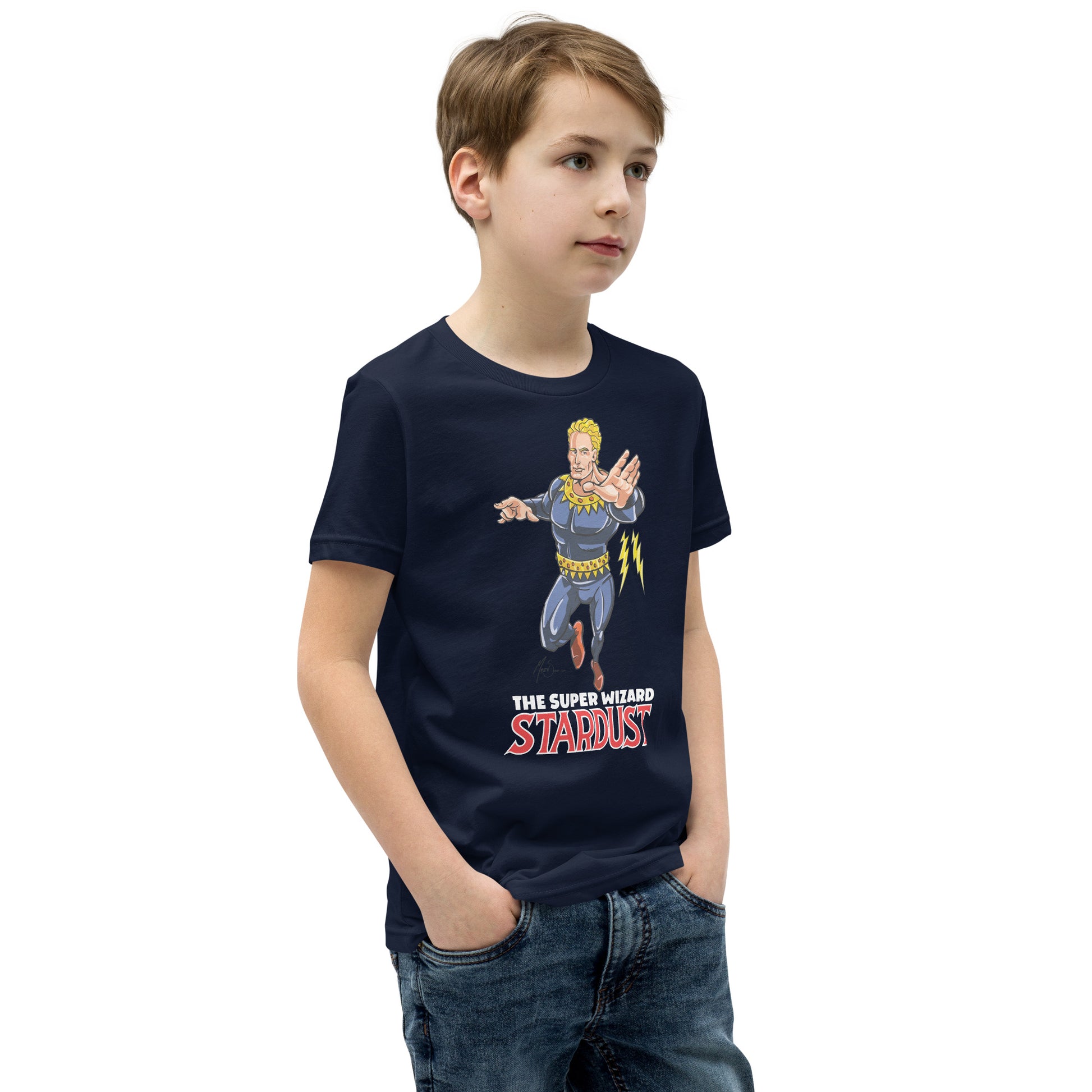 Youth Stardust Space Wizard Short Sleeve T-Shirt